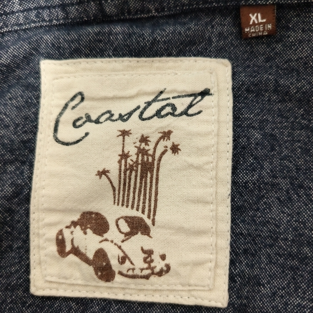 [5x$20] Men's Blue Denim Shirt / Size XL - Picture 3 of 7